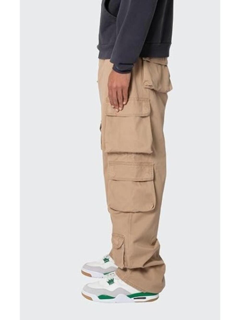 MNML Mens Baggy Cargo Pants - Khaki, Size 29